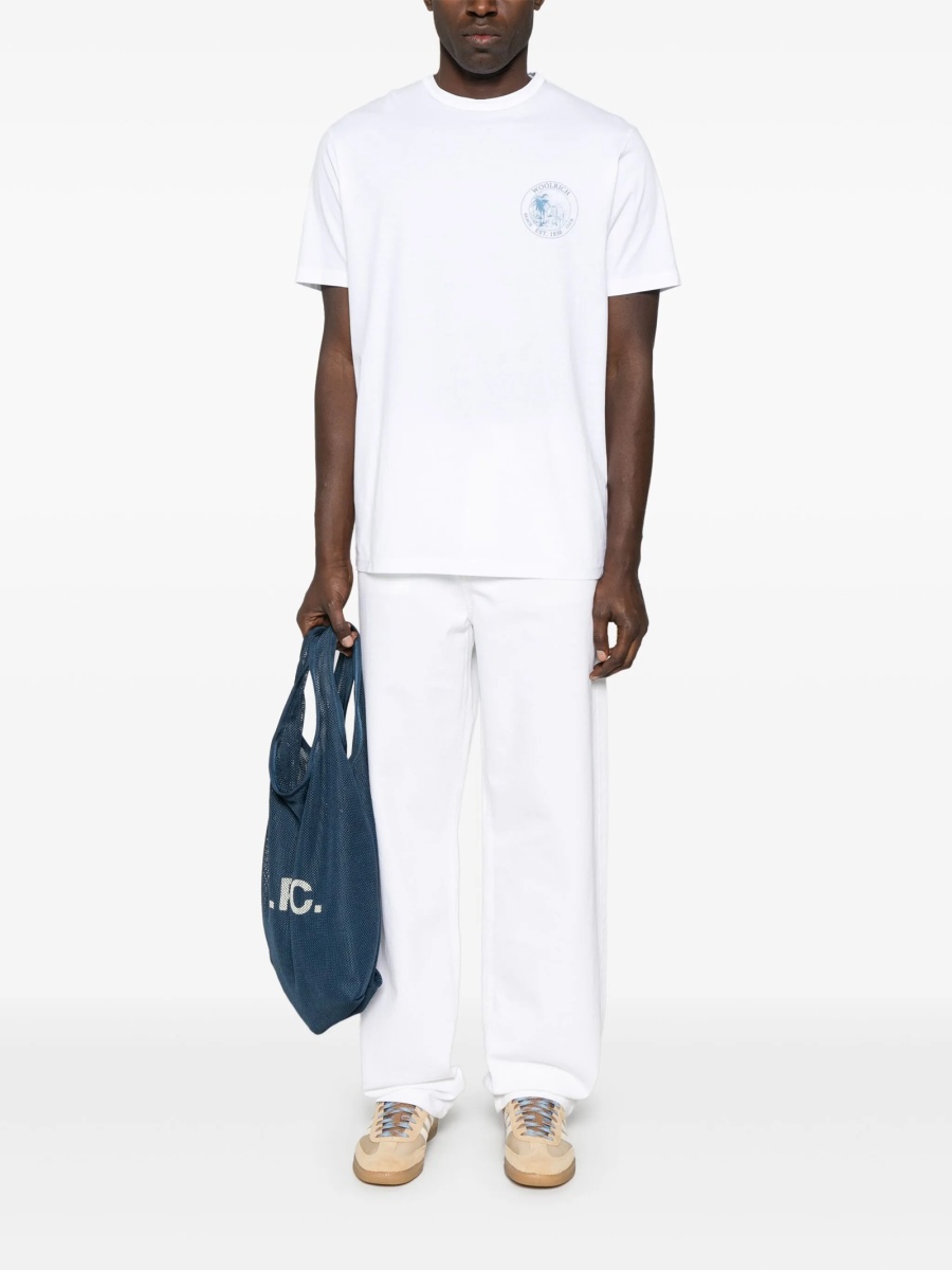 Tricou Woolrich alb - Img 2