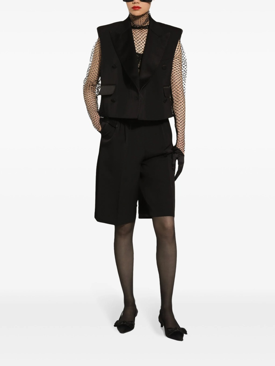 Vesta Dolce &amp; Gabbana neagra din lana si polyester - Img 2