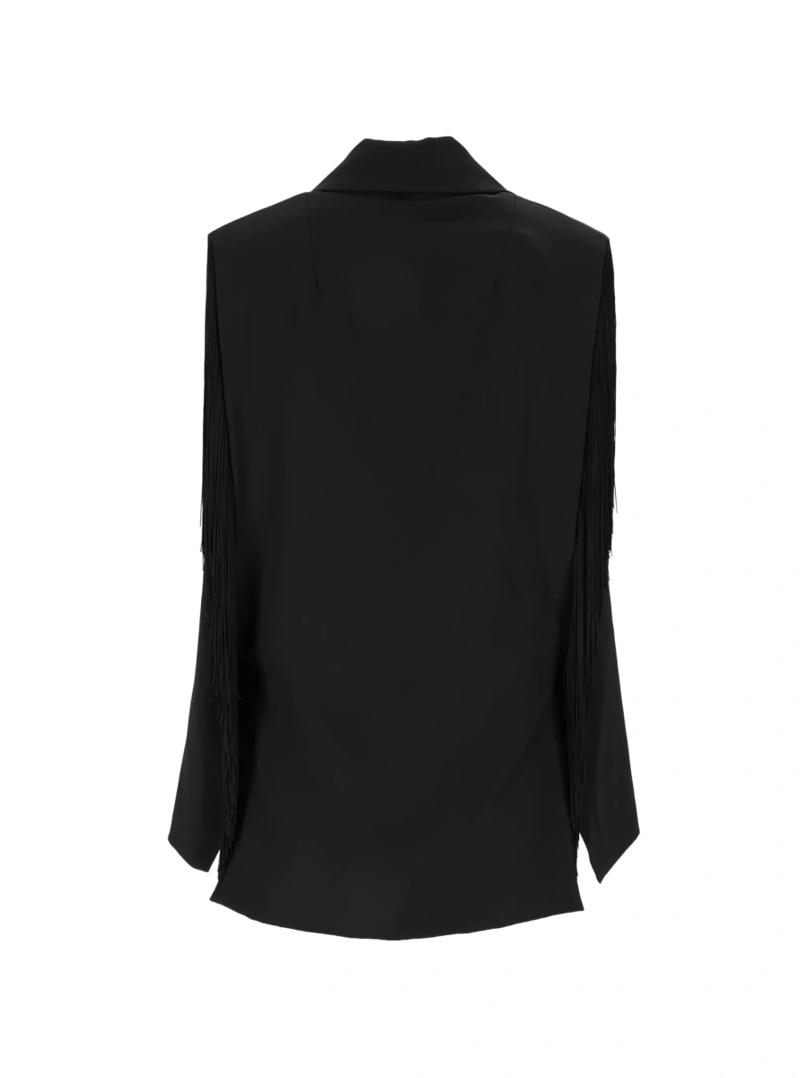 Vesta Shirt A Porter neagra din poliester si vascoza - Img 2