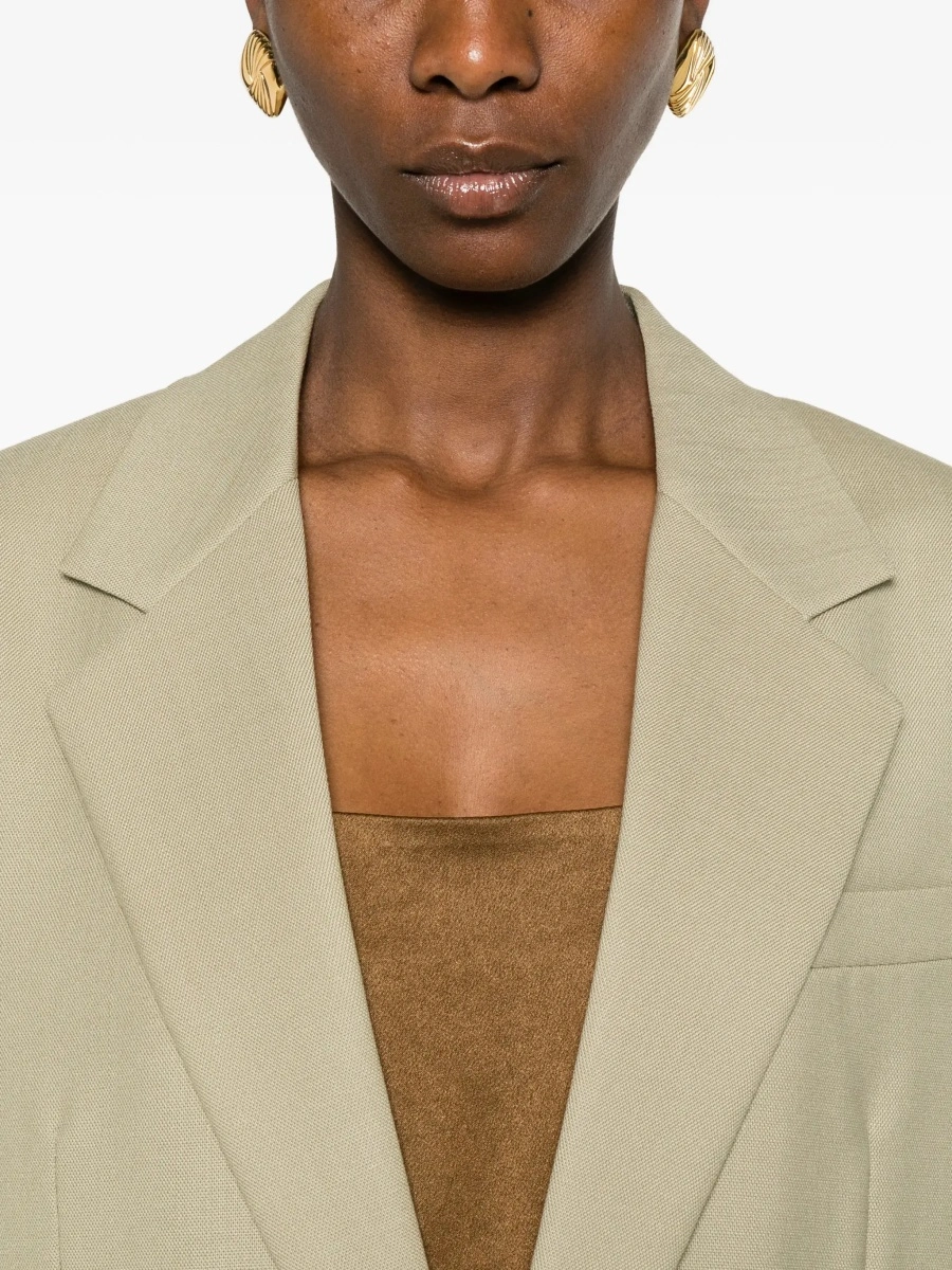 Vesta Single-breasted Jacket in wool and silk - Img 7