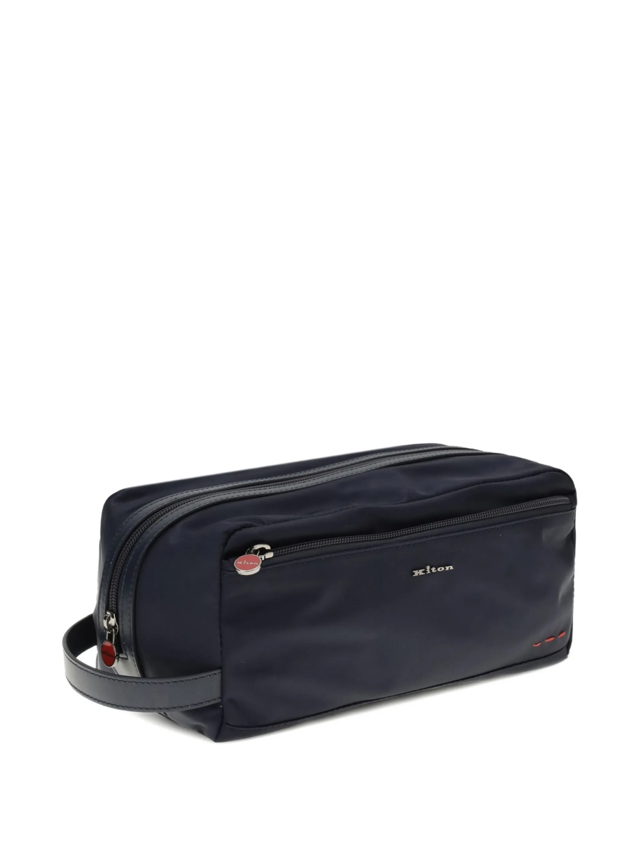 Accesorii de voiaj KITON albastre din material textil - Img 3
