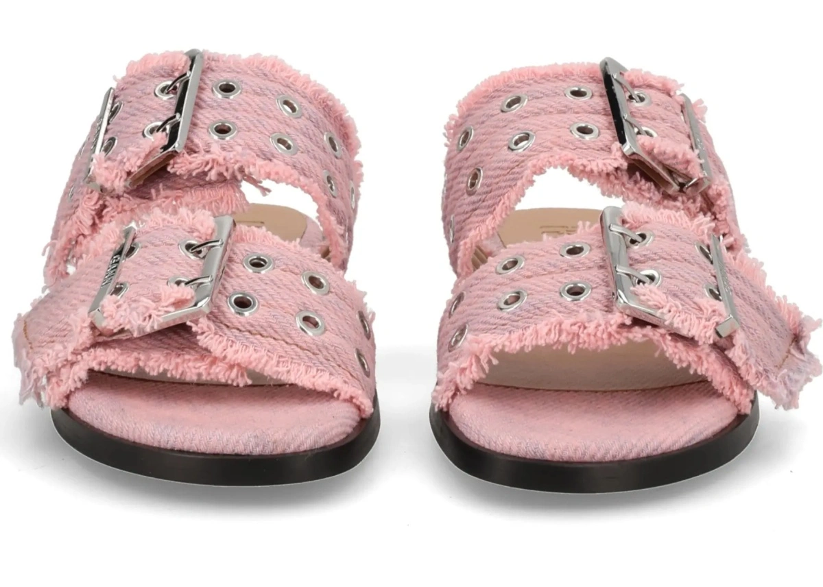 Balerini Denim Sandal With Bangs - Img 3
