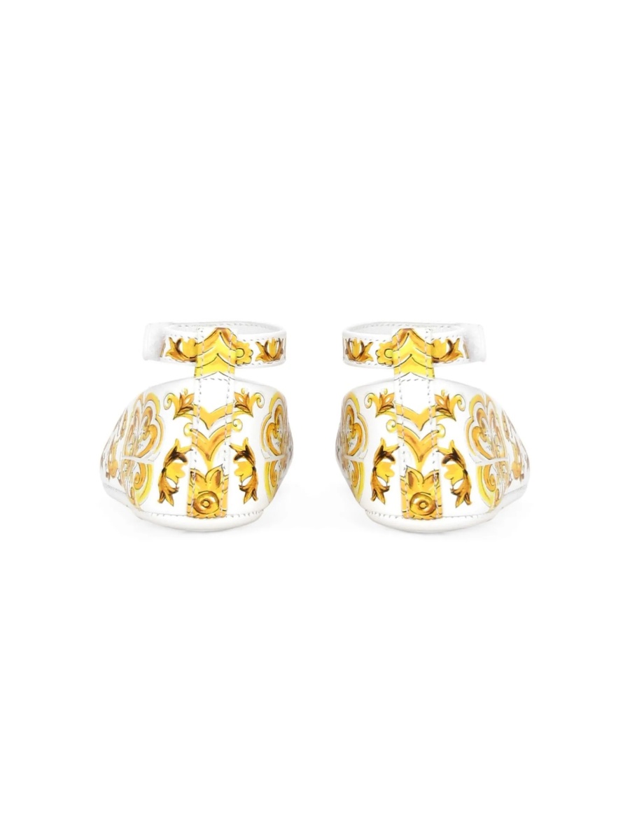 Balerini Dolce &amp; Gabbana albi din piele - Img 3