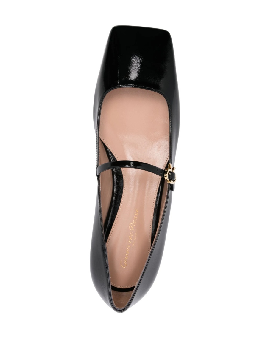 Balerini Gianvito Rossi negri din piele - Img 4