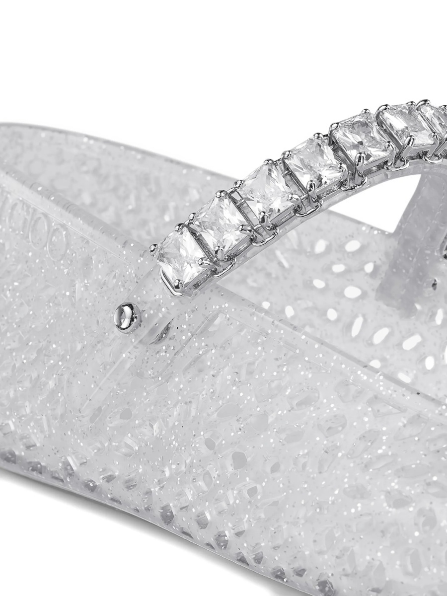 Balerini Jimmy Choo albi din crystal si tpu - Img 5