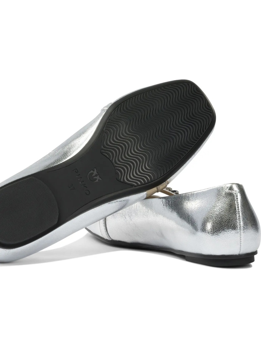 Balerini Leather ballet flats with square toe - Img 5