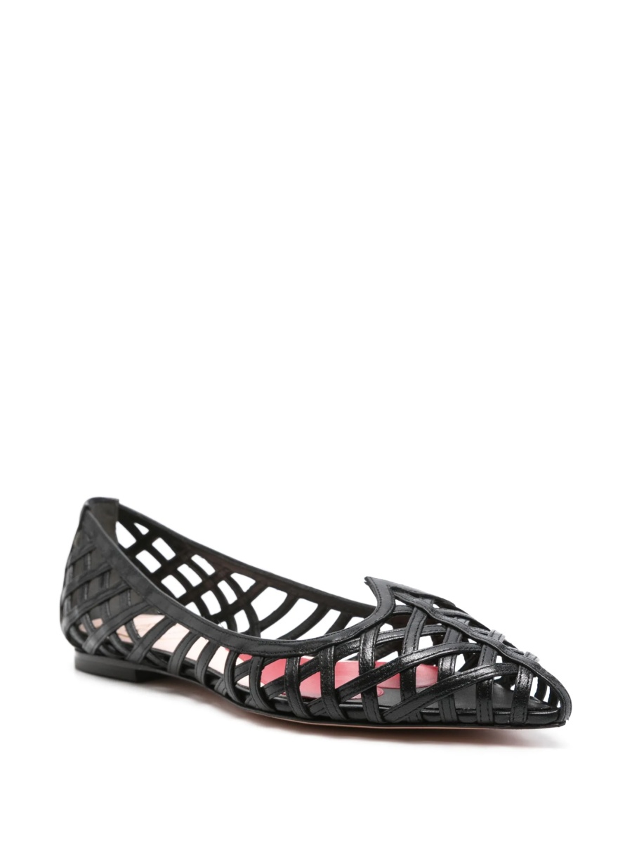 Balerini Roger Vivier negri din piele - Img 2