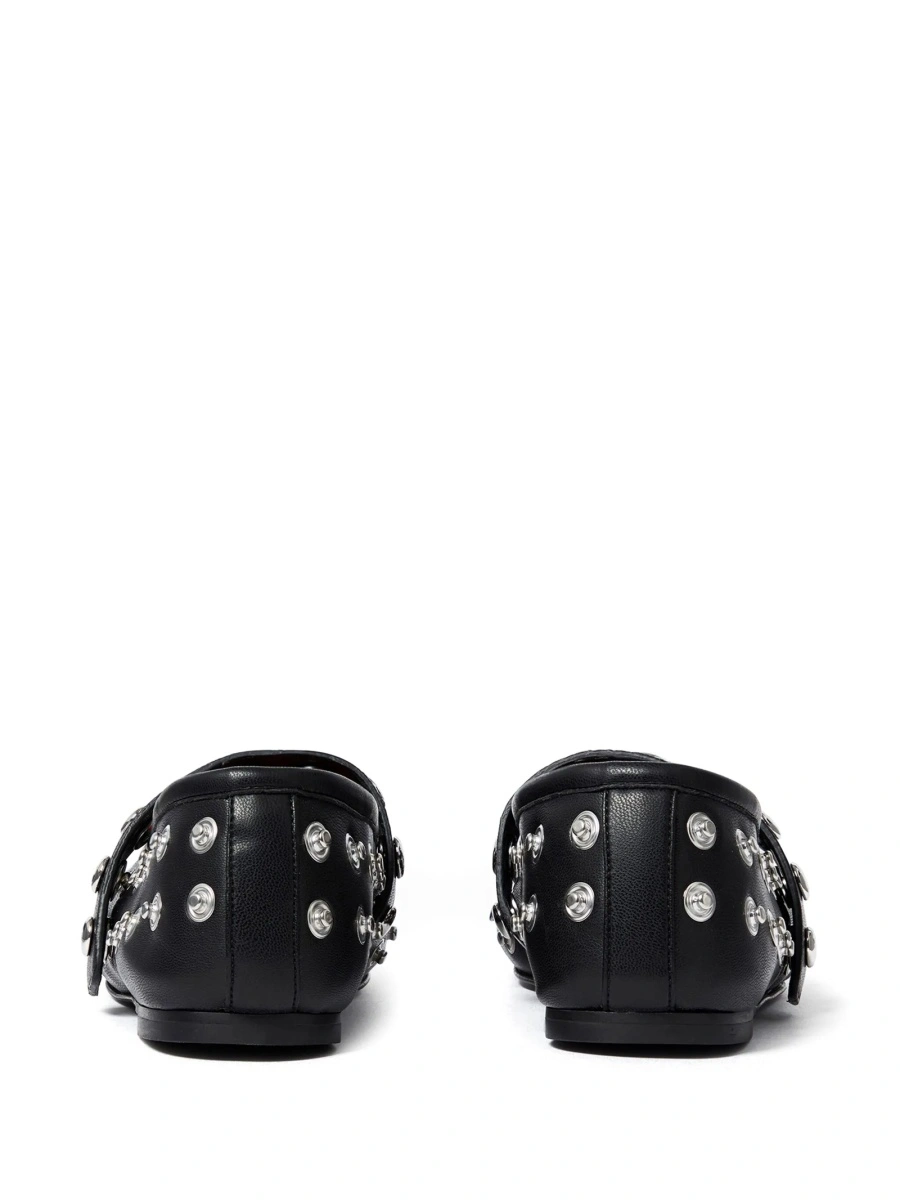 Balerini Stella McCartney negri din poliuretan - Img 3