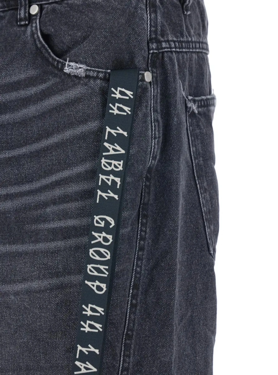Blugi 44 LABEL GROUP negri din denim - Img 3