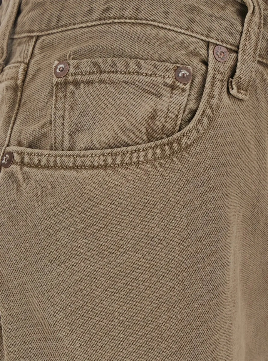 Blugi AGOLDE maro din bumbac 'LOW SLUNG BAGGY' - Img 3