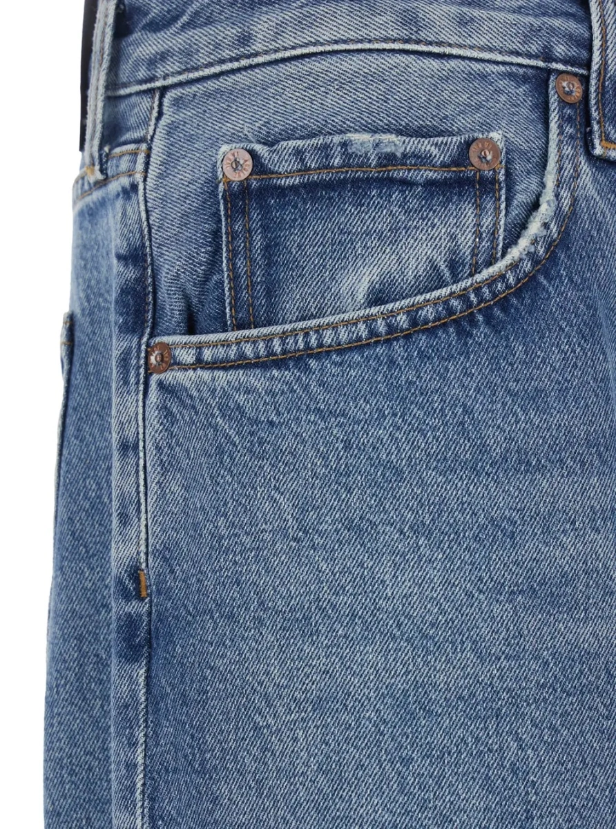 Blugi Blue Jeans with Five-Pocket Design in Denim for Men - Img 3