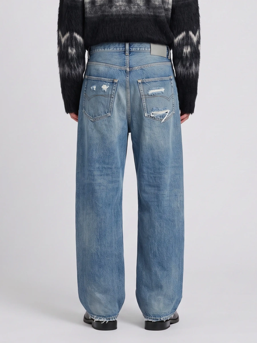 Blugi Dark Baggy Jeans - Img 3