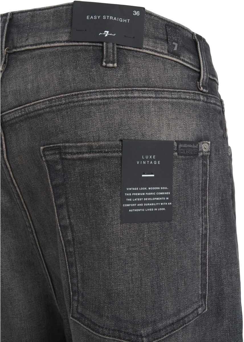 Blugi drepti 7 For All Mankind negri 'Easy Straight' - Img 5