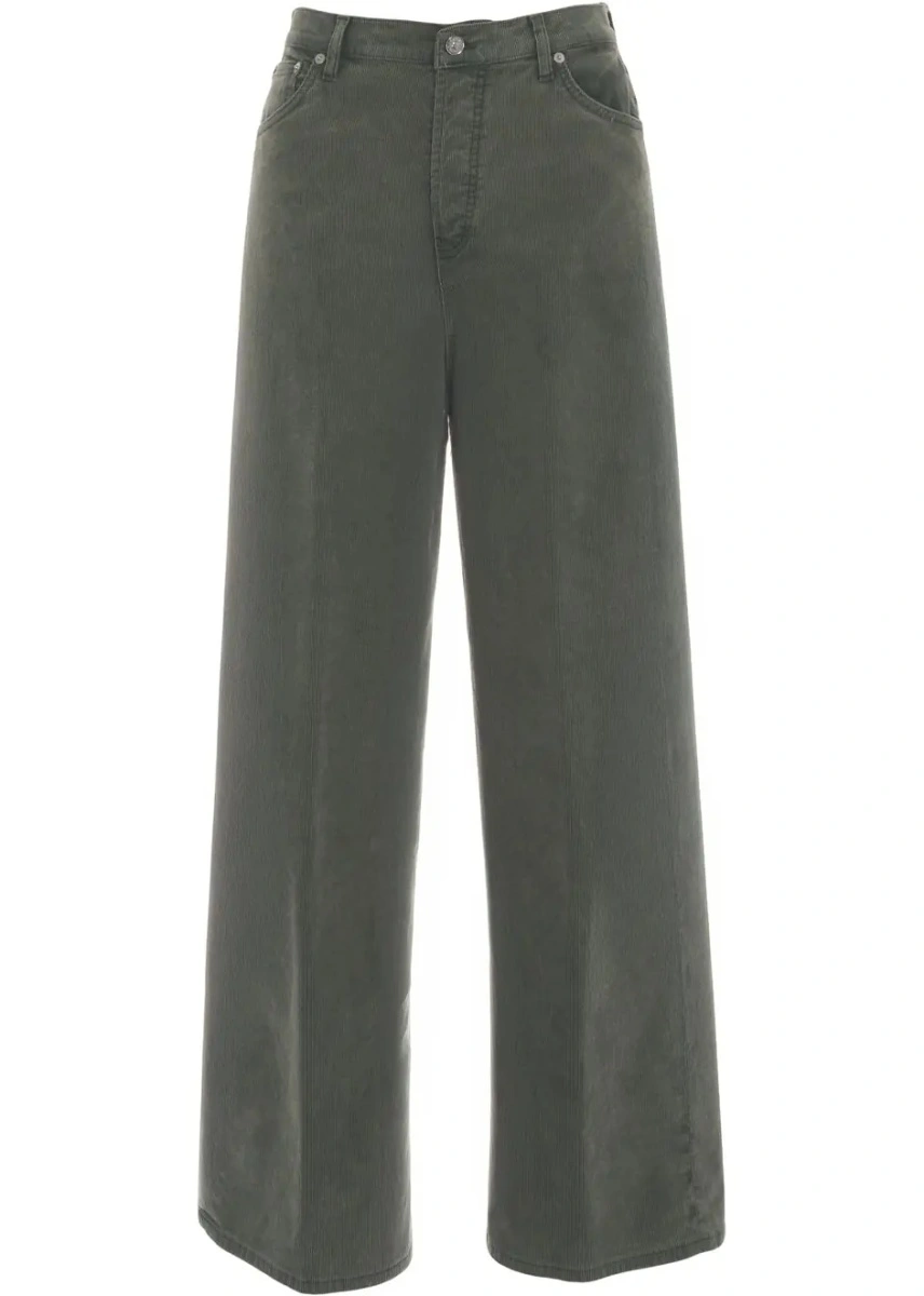 Blugi drepti Dondup verzi din denim 'Dakota' - Img 2