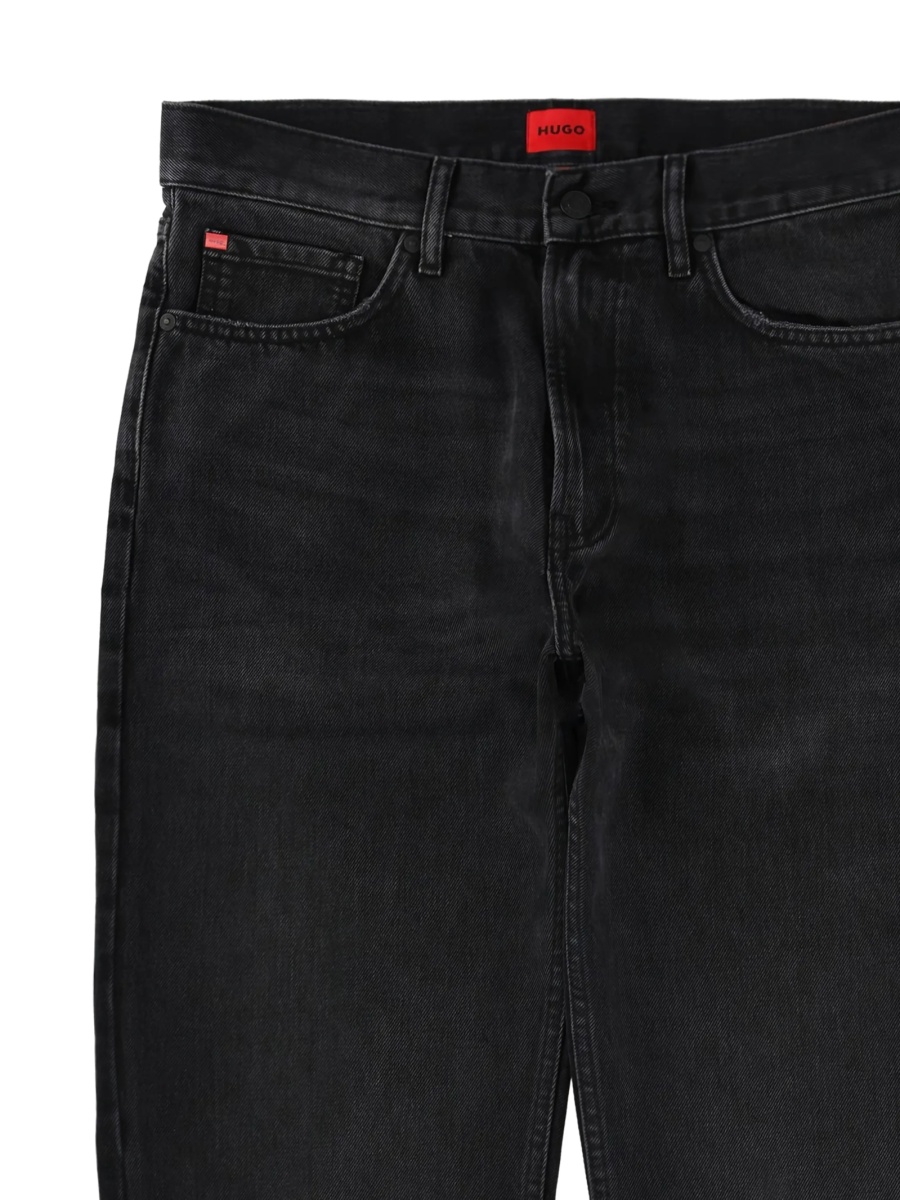 Blugi drepti Hugo Boss negri - Img 2