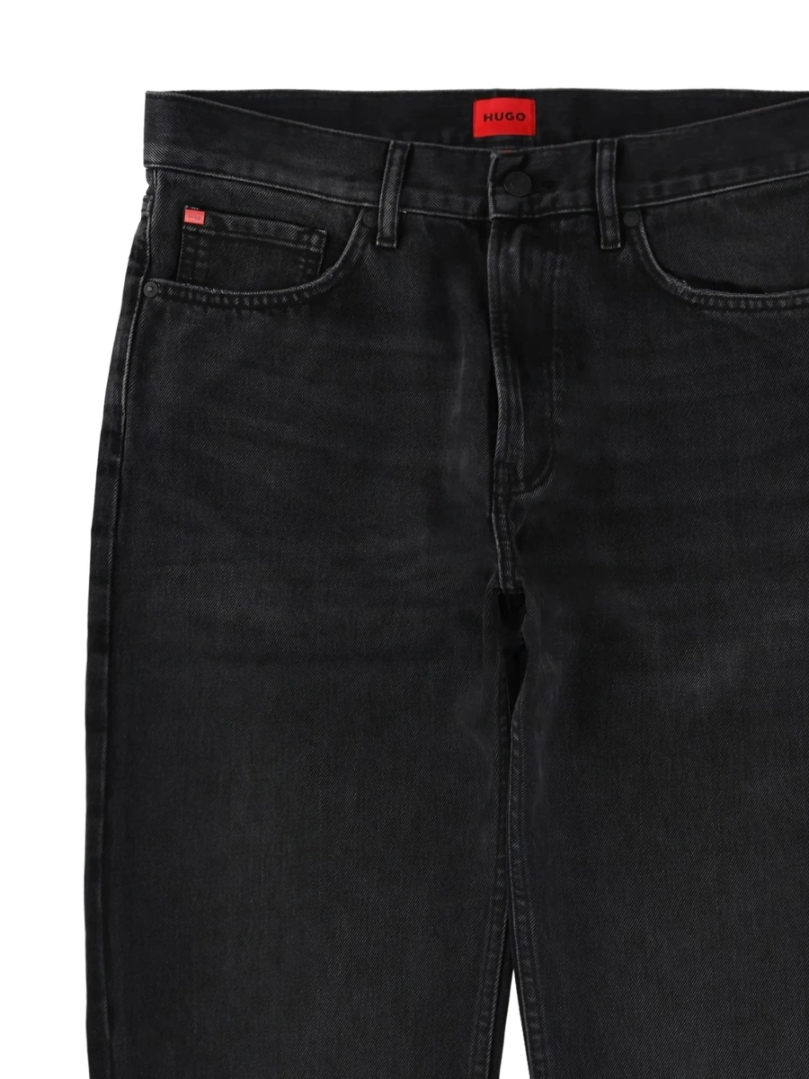 Blugi drepti Hugo Boss negri - Img 2