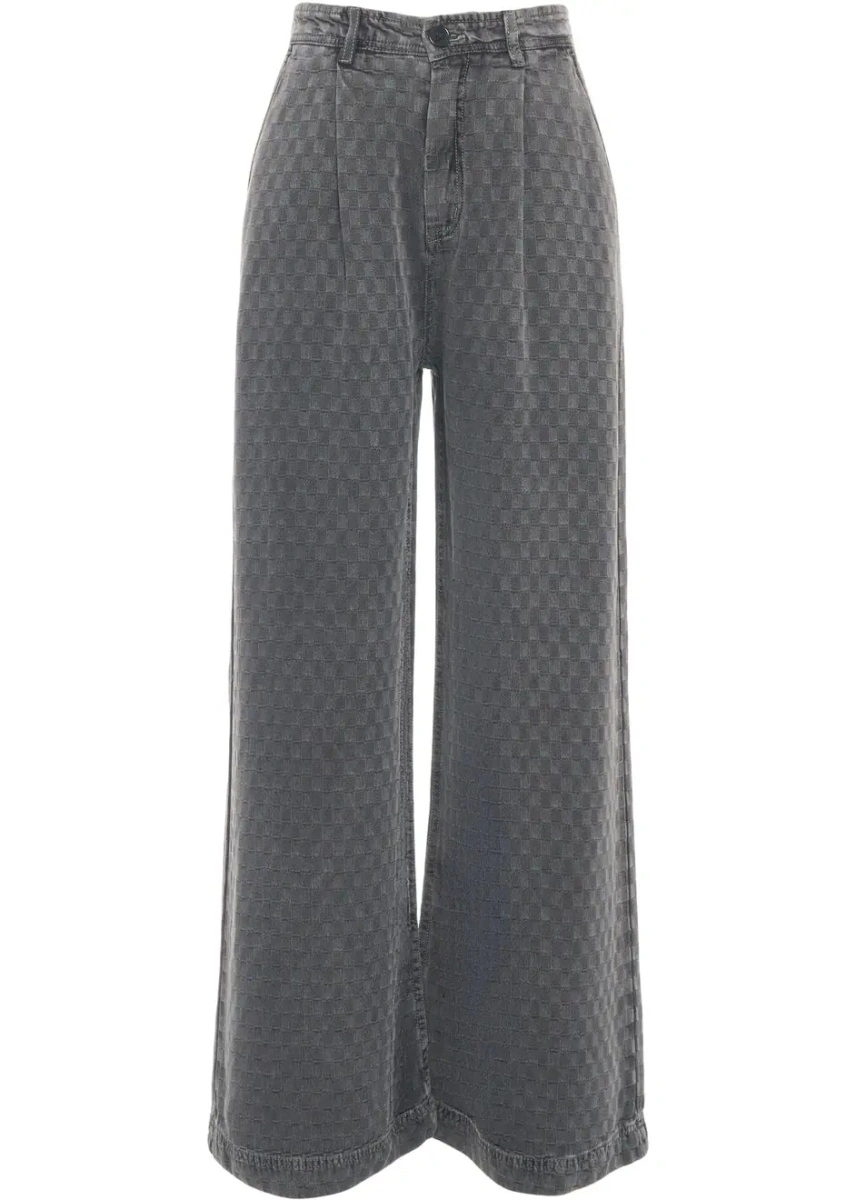 Blugi drepti Munthe gri din denim - Img 2