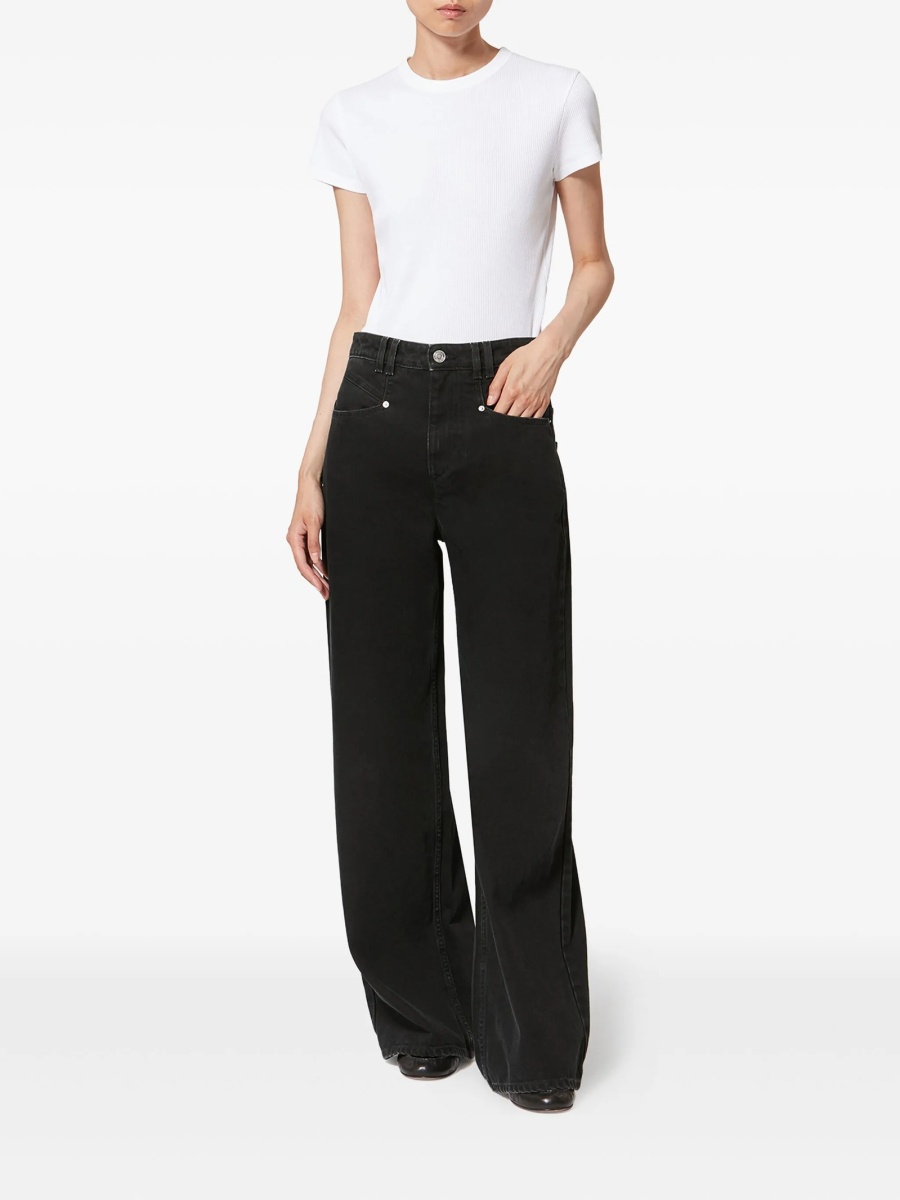 Blugi evazati Isabel Marant negri - Img 2