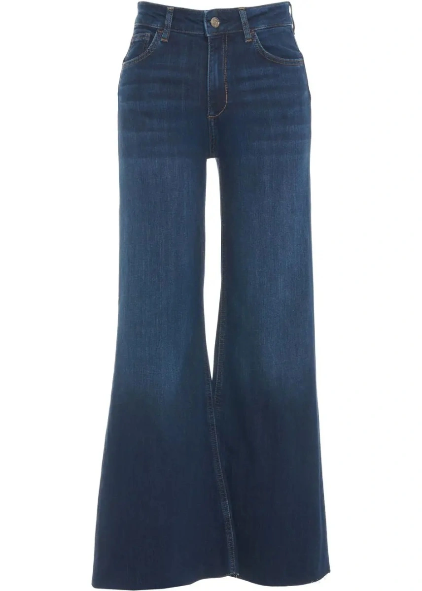 Blugi evazati Liu Jo Blue Denim albastri - Img 2