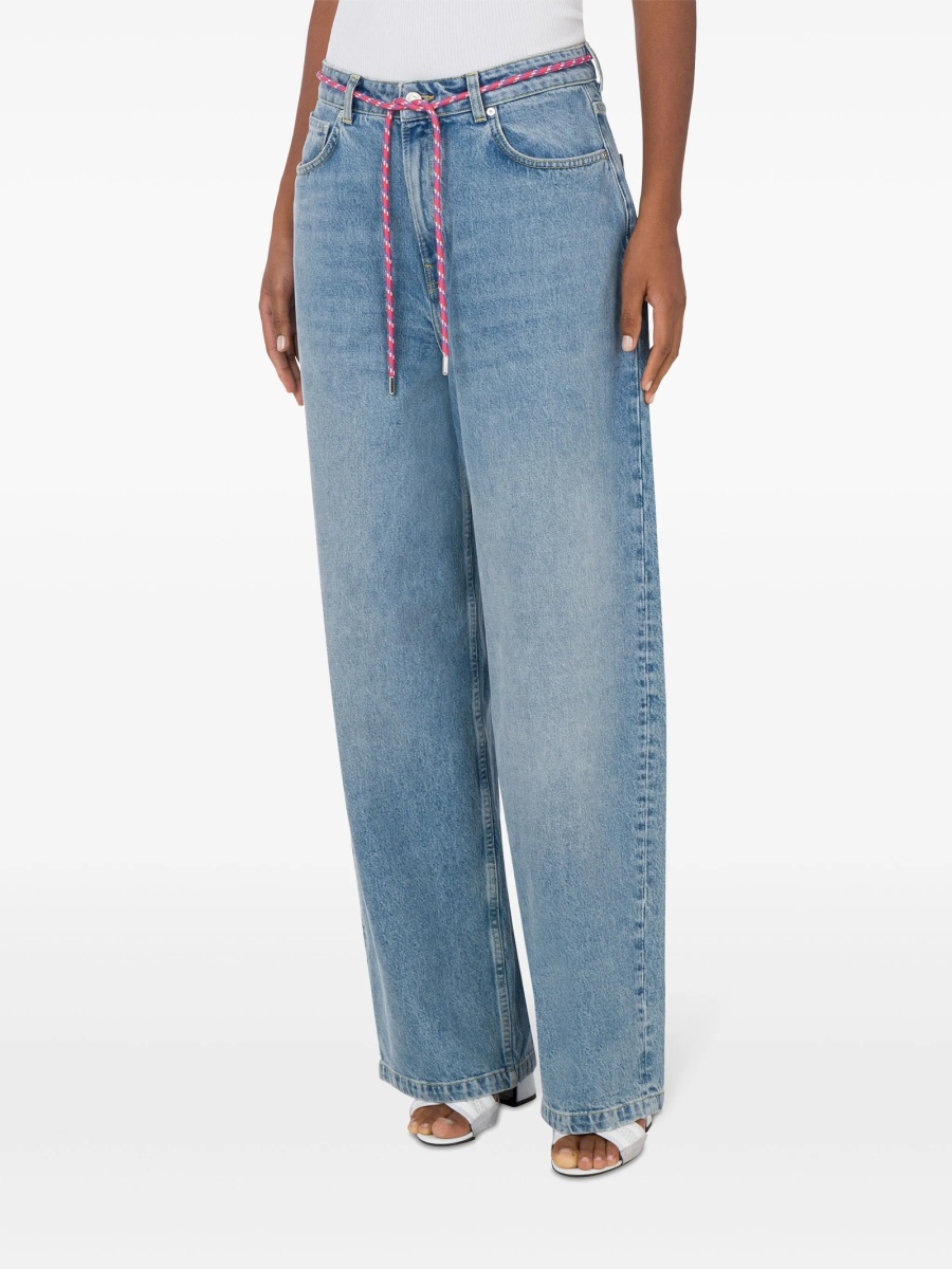 Blugi evazati MOSCHINO JEANS albastri - Img 2