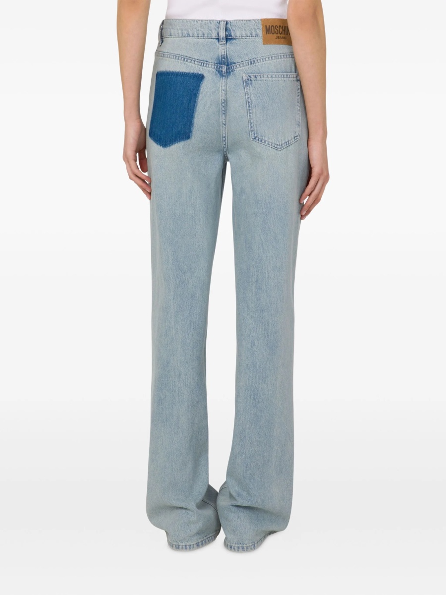Blugi evazati MOSCHINO JEANS albastri - Img 3