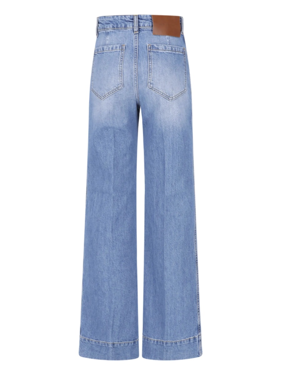 Blugi evazati Victoria Beckham albastri - Img 2
