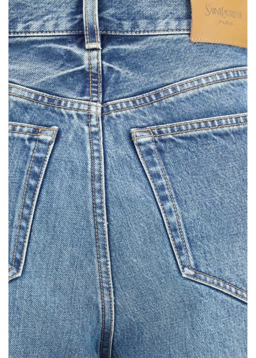 Blugi High waisted wide leg Jeans in denim - Img 3