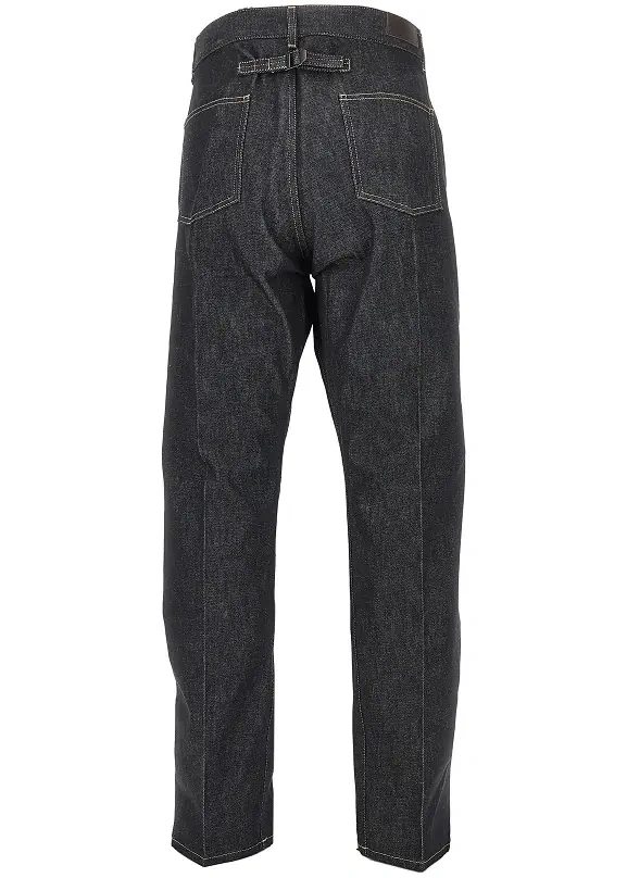 Blugi LEMAIRE negri din denim - Img 3