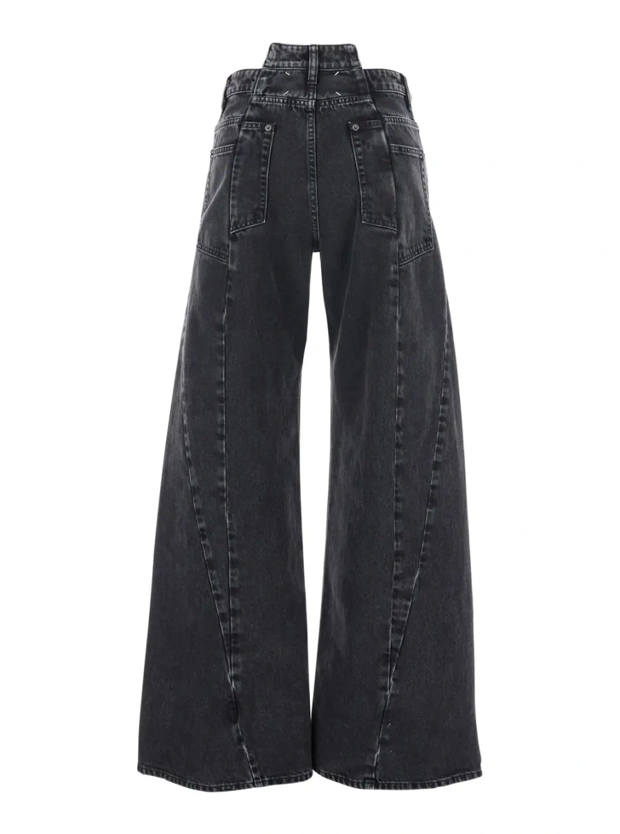 Blugi Maison Margiela negri din denim - Img 2