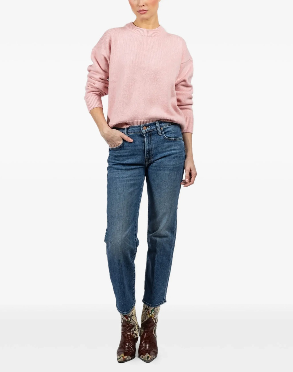 Blugi Mid Rise Rambler Zip Ankle Fray Jeans - Img 2