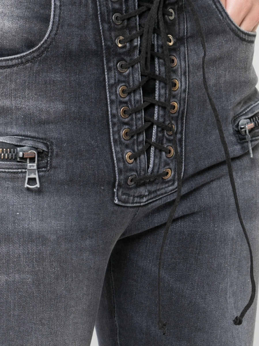 Blugi Skinny Unravel negri - Img 5
