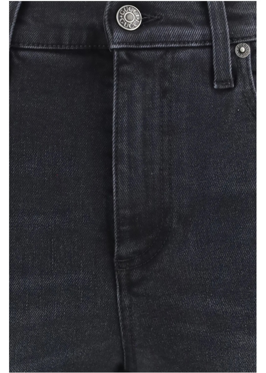 Blugi Skinny washed cotton denim Jeans - Img 3