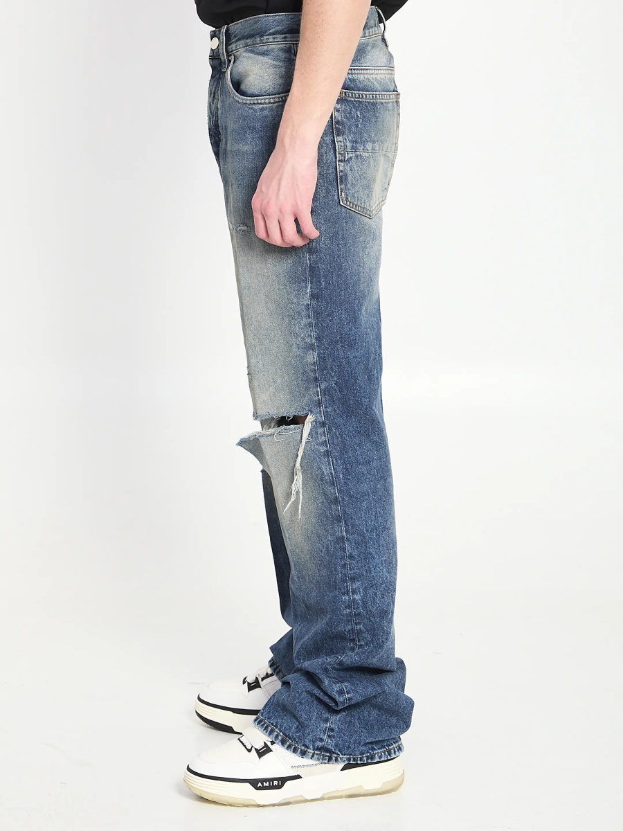 Blugi Slashed Boot Cut Jeans - Img 3