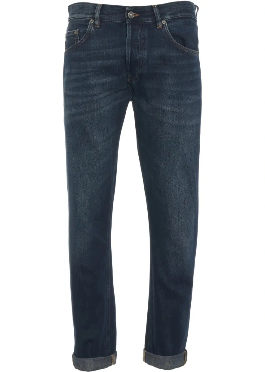 Blugi slim fit Dondup albastri - Img 2