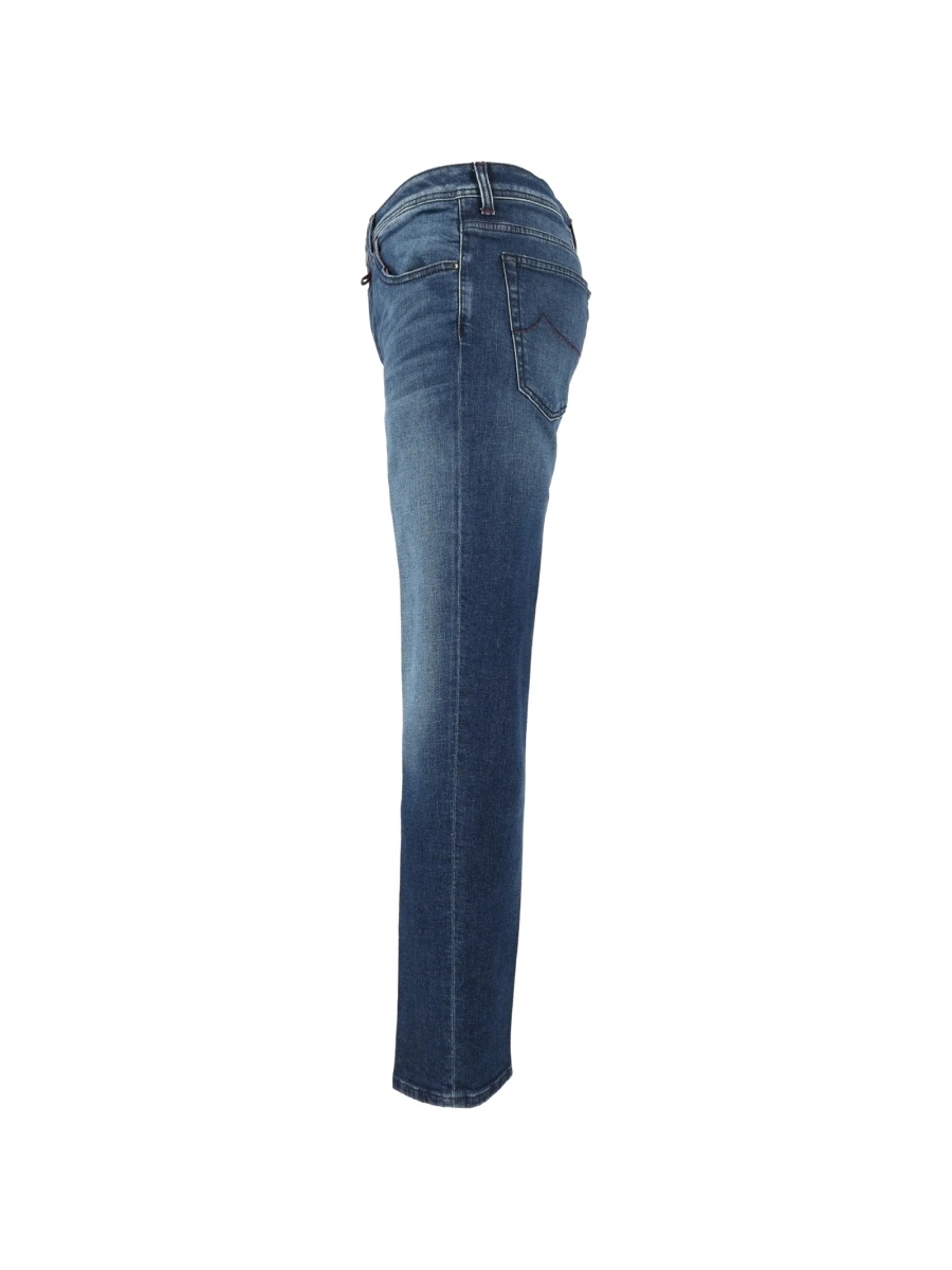Blugi slim fit Jacob Cohen albastri - Img 3