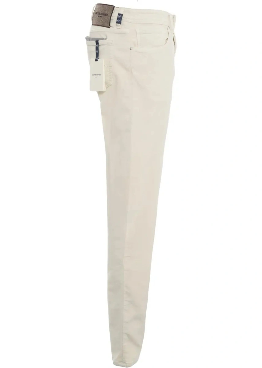Blugi slim fit Jacob Cohen albi - Img 3