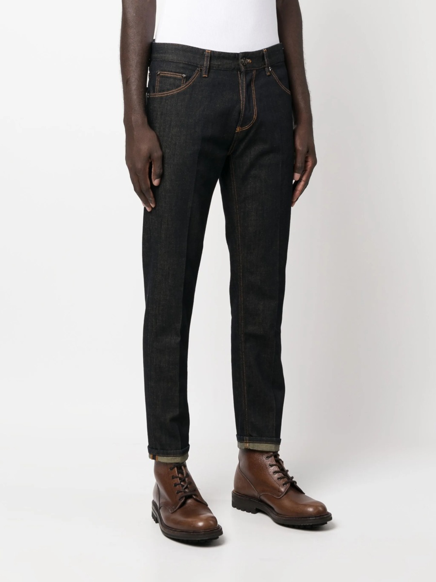Blugi slim fit PT TORINO albastri - Img 3