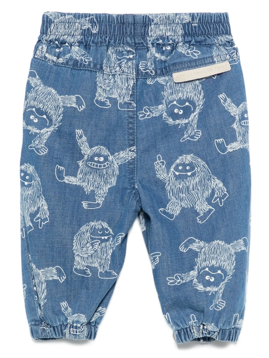 Blugi Stella McCartney albastri din bumbac - Img 2