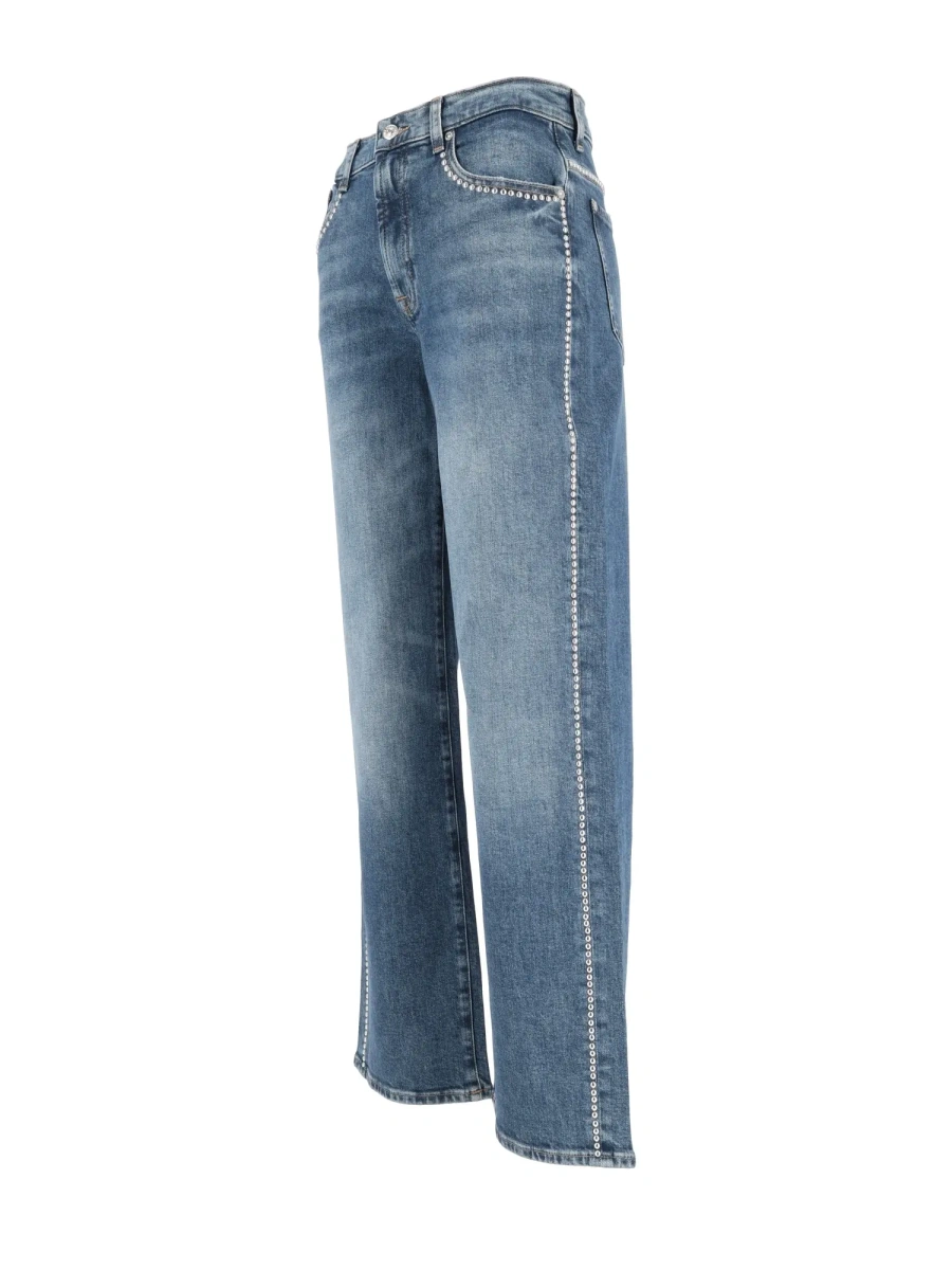 Blugi STOVEPIPE STRAIGHT Avenue With Side Studs - Img 2