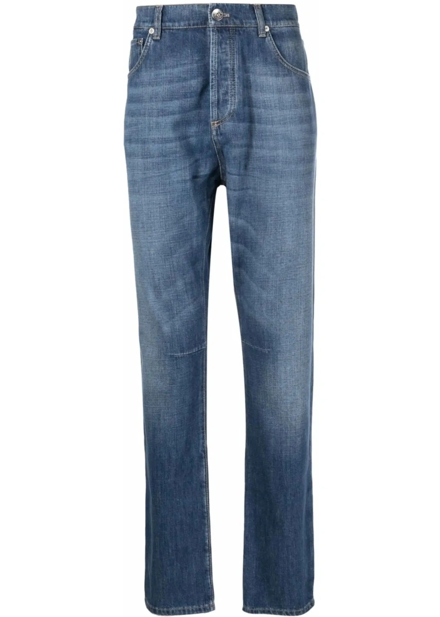 Blugi Straight five-pocket Jeans in cotton - Img 8