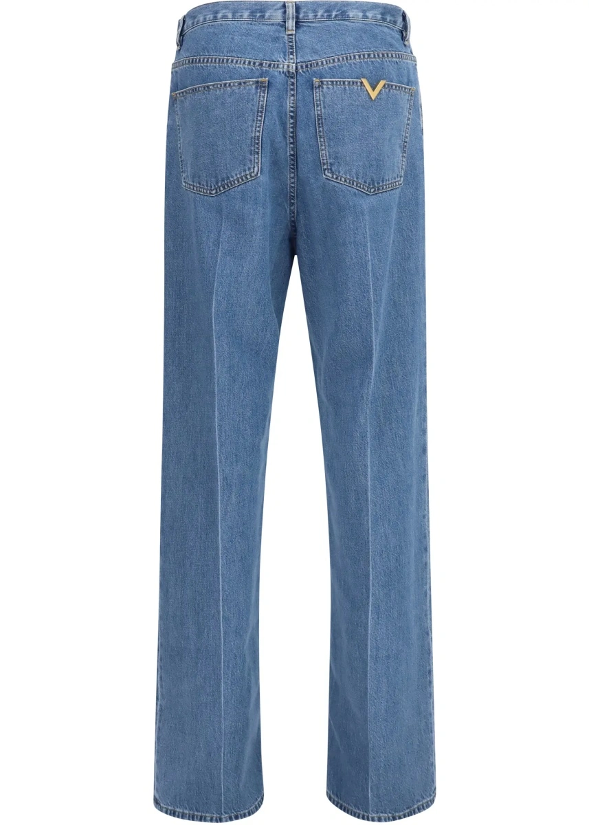 Blugi Straight-leg denim Jeans - Img 2