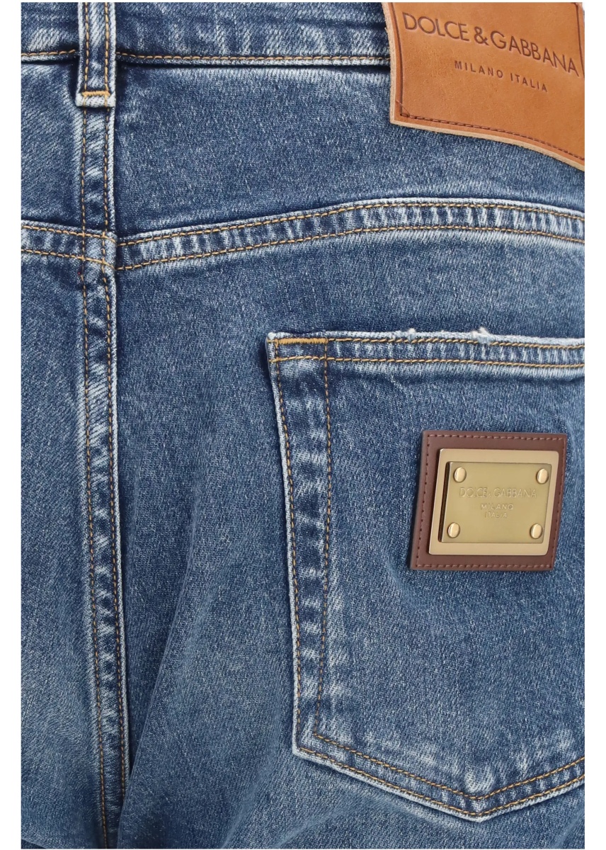Blugi Straight-leg denim Jeans - Img 3
