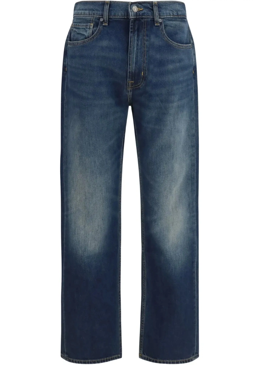 Blugi Straight-leg denim Jeans - Img 6
