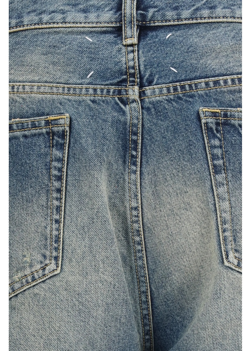 Blugi Straight-leg ripped Jeans - Img 3