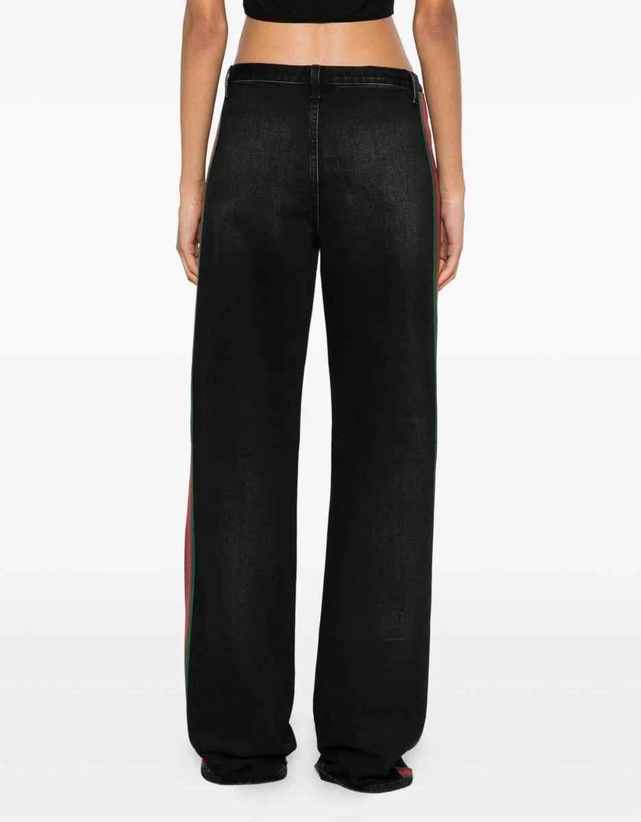 Blugi Stretch cotton Jeans with Web stripe - Img 6