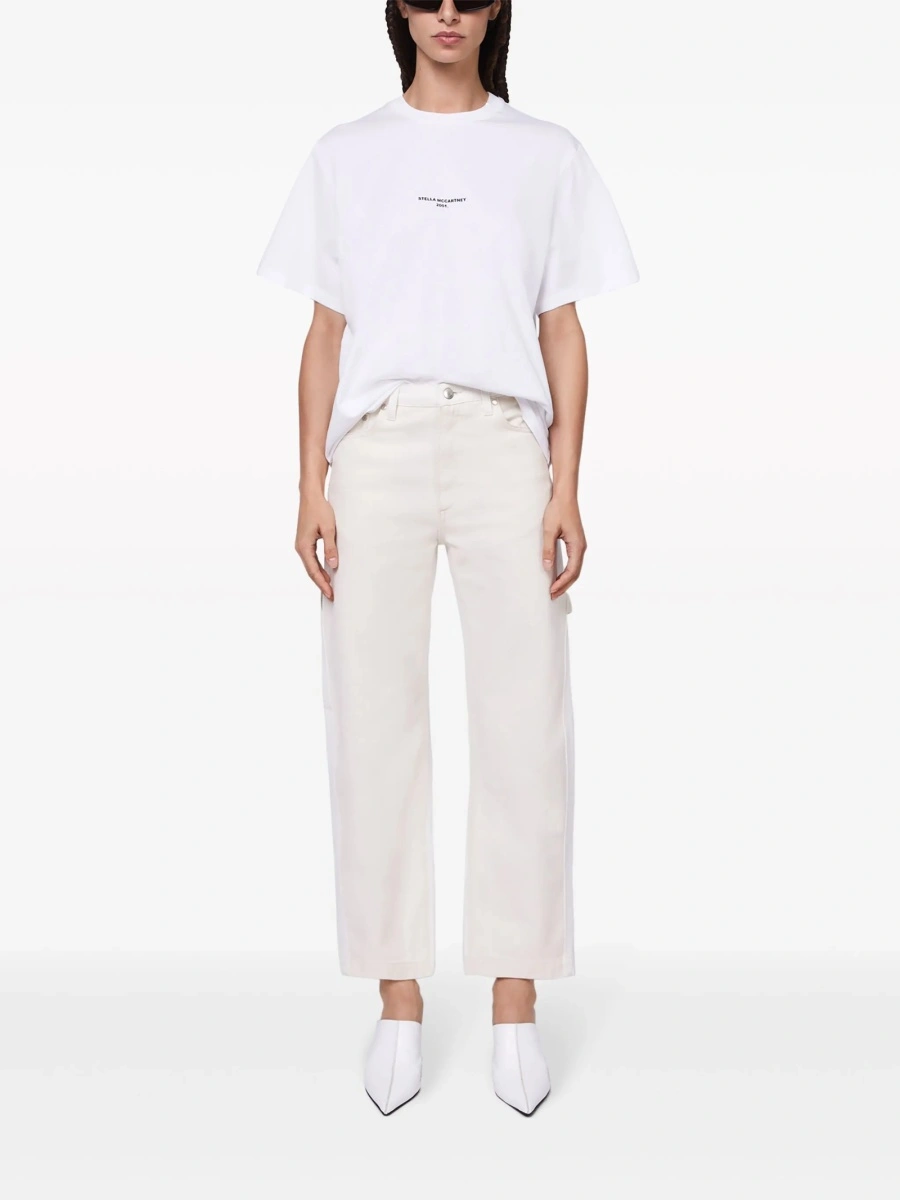 Blugi trei sferturi Stella McCartney neutri - Img 2