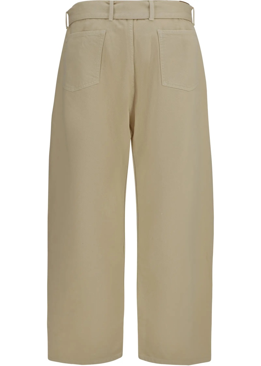 Blugi Wide-leg denim Pants with belt - Img 2