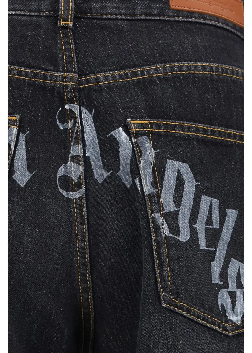 Blugi Wide-leg Jeans with back logo - Img 3
