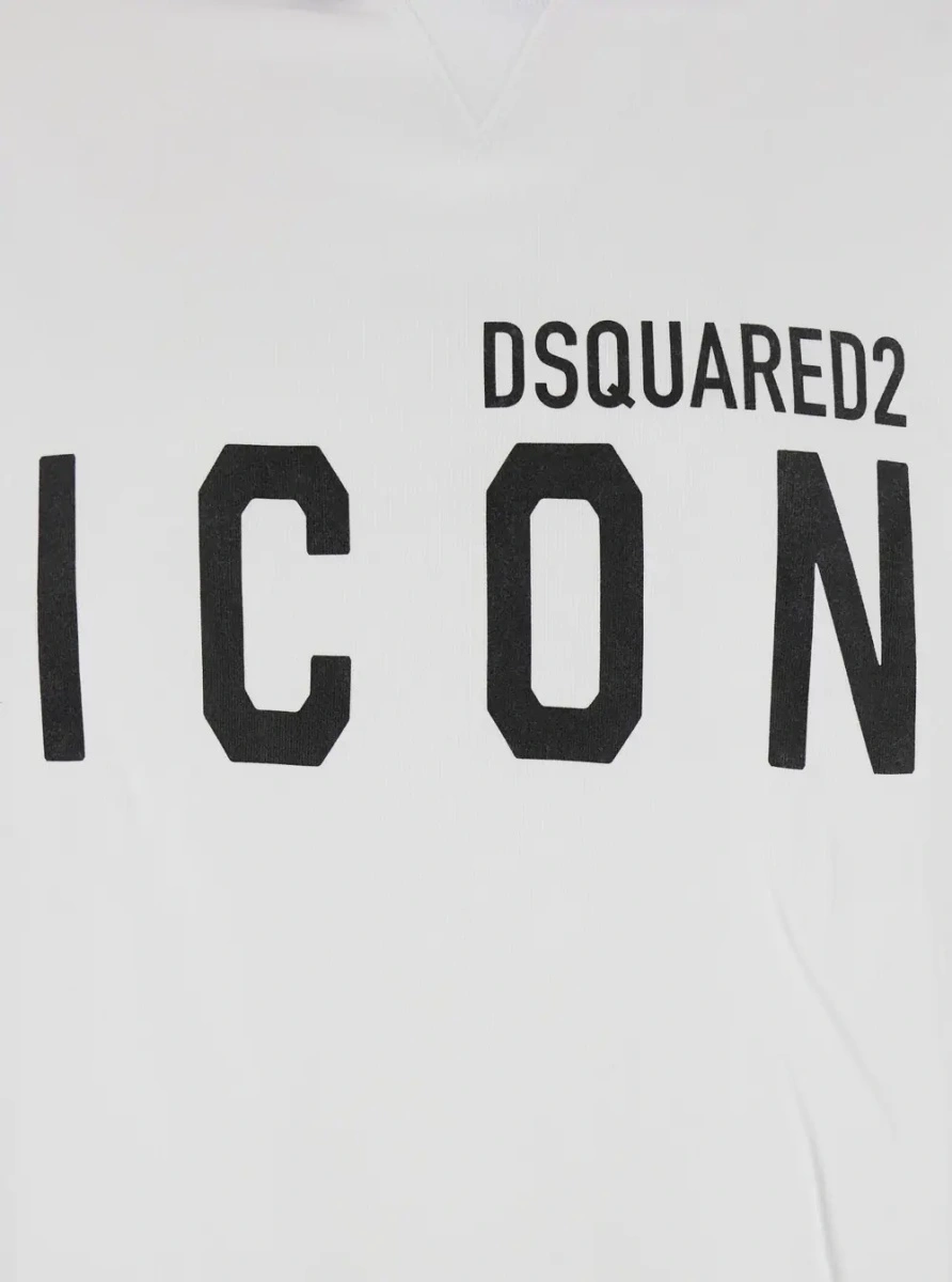 Bluza de trening DSQUARED2 alba din bumbac - Img 3