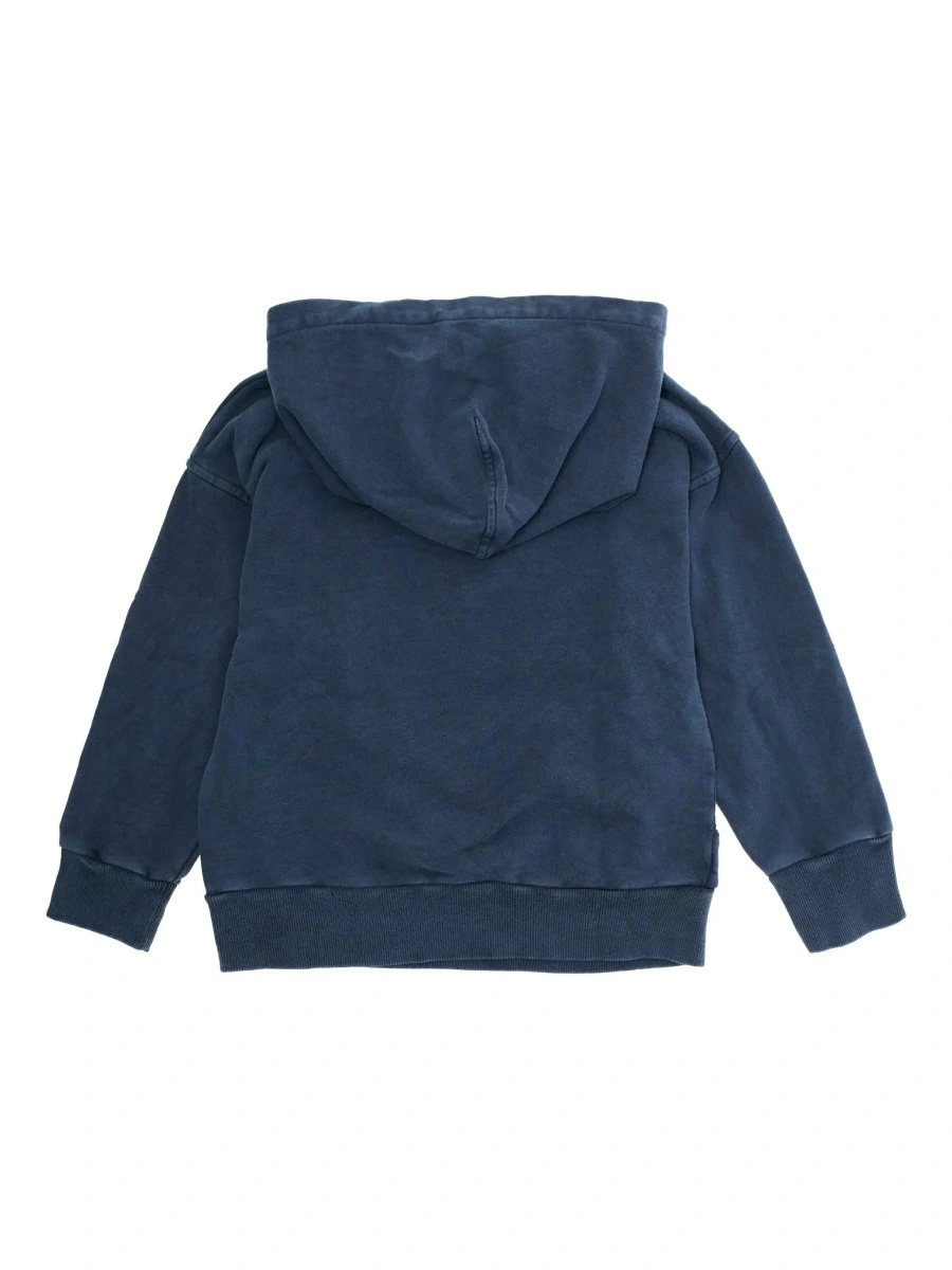 Bluza de trening EMPORIO ARMANI KIDS albastra din bumbac - Img 4